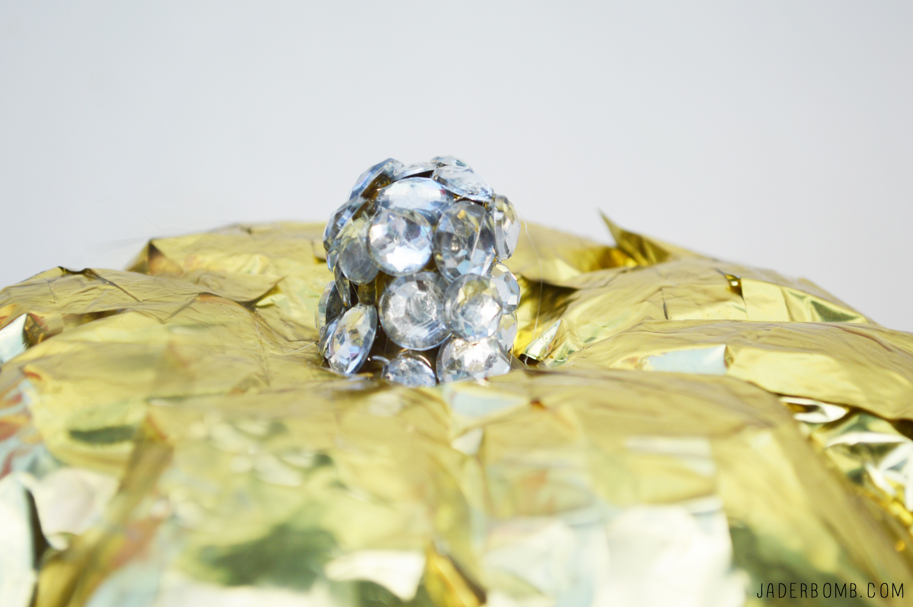 blinged out gold pumpkin