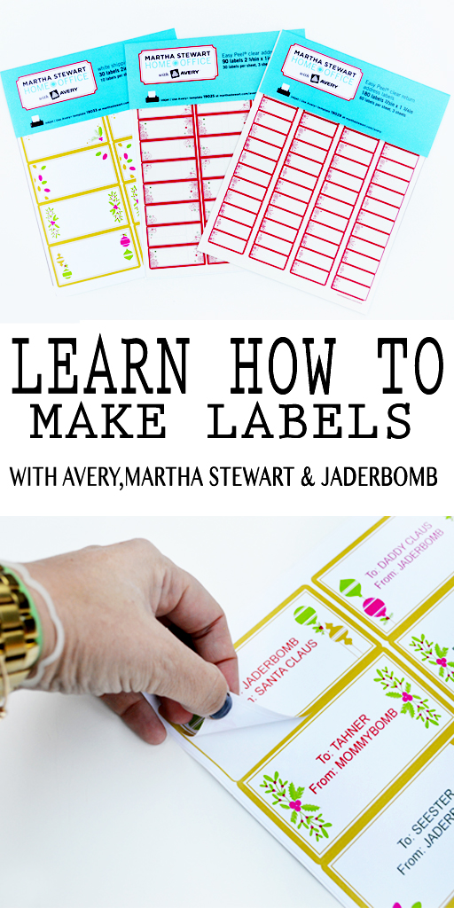 How to make printable labels JADERBOMB