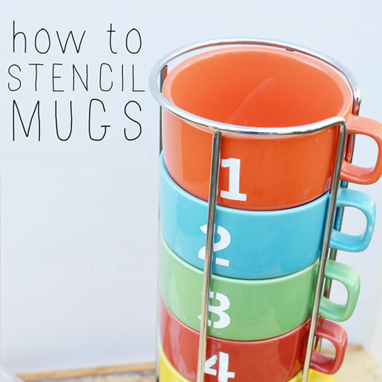 How To Stencil Mugs Jader