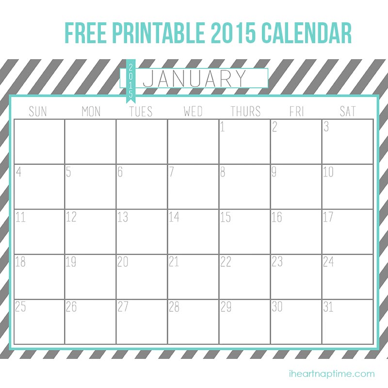 20 Free Printable Calendars - 2015 - JADERBOMB