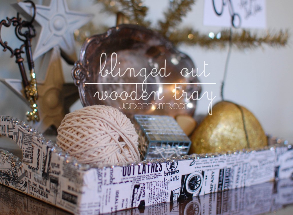 How To Decoupage a Wooden Tray