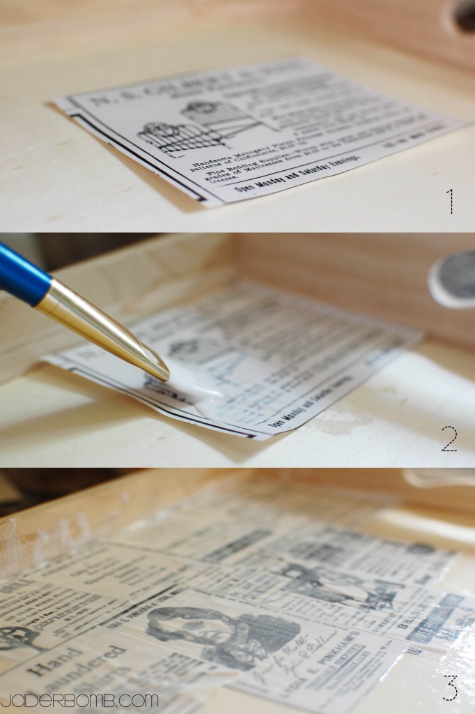 How To Decoupage a Wooden Tray