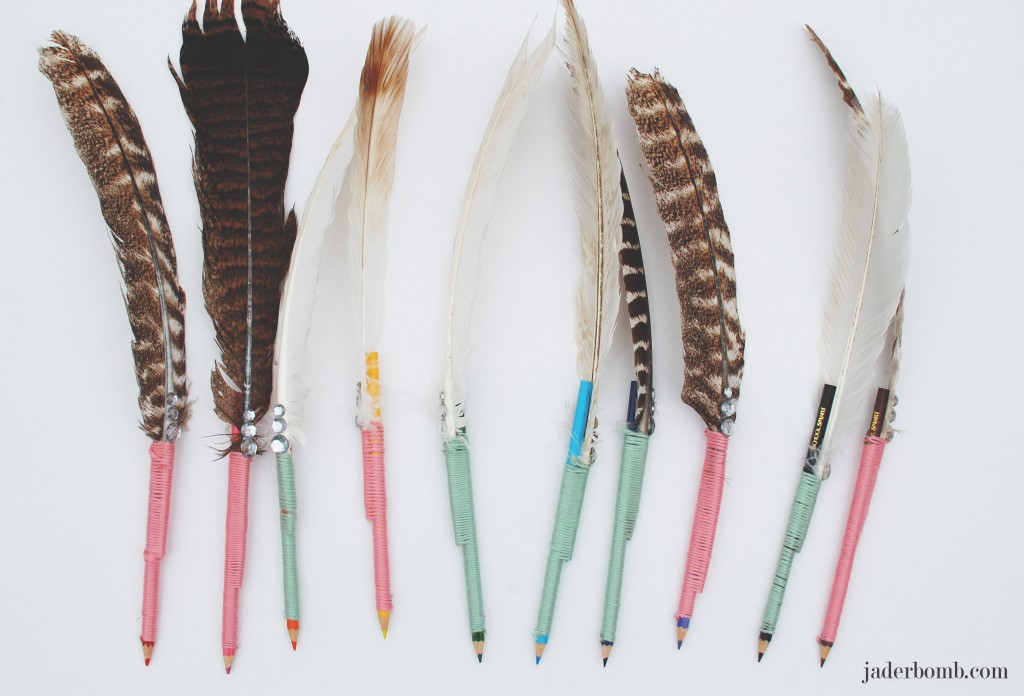 how-to-make-feather-pencils-jaderbomb
