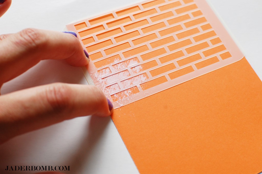 How to make stenciled notecards