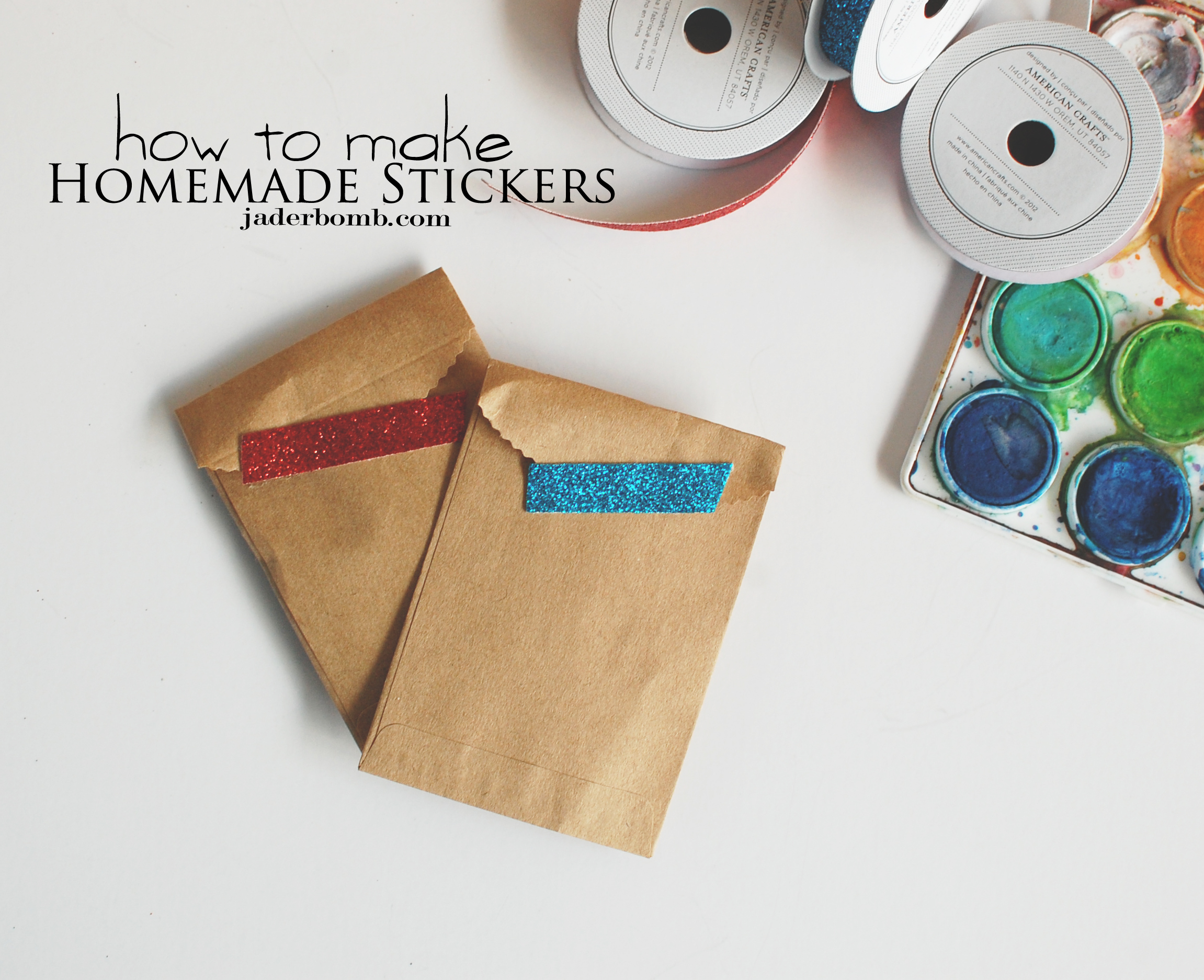 How to make Homemade Stickers - JADERBOMB.