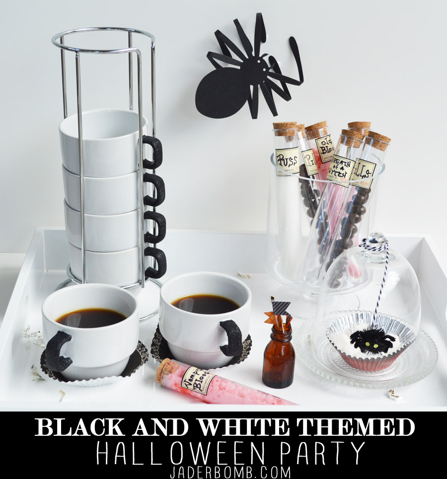 BLACK AND WHITE THEMED HALLOWEEN PARTY