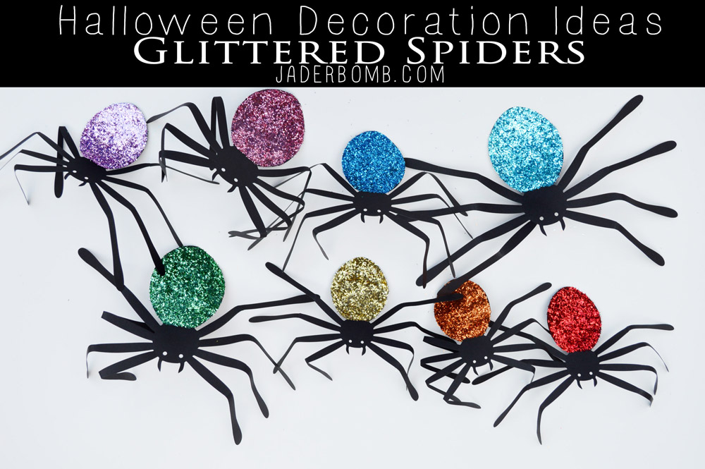  GLITTERED SPIDERS