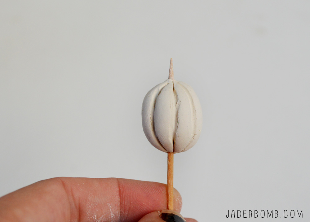 how to make clay pumpkins