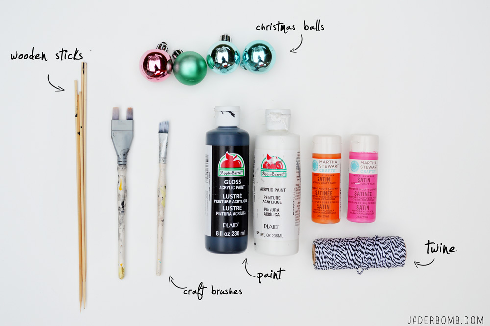 how to paint ornaments supplies