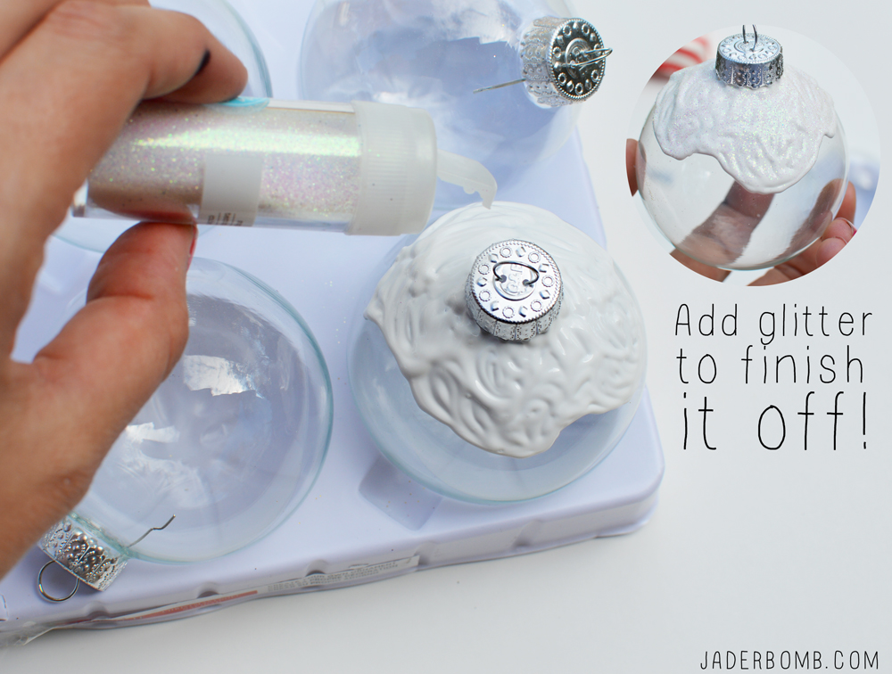 decorate cupcake ornaments