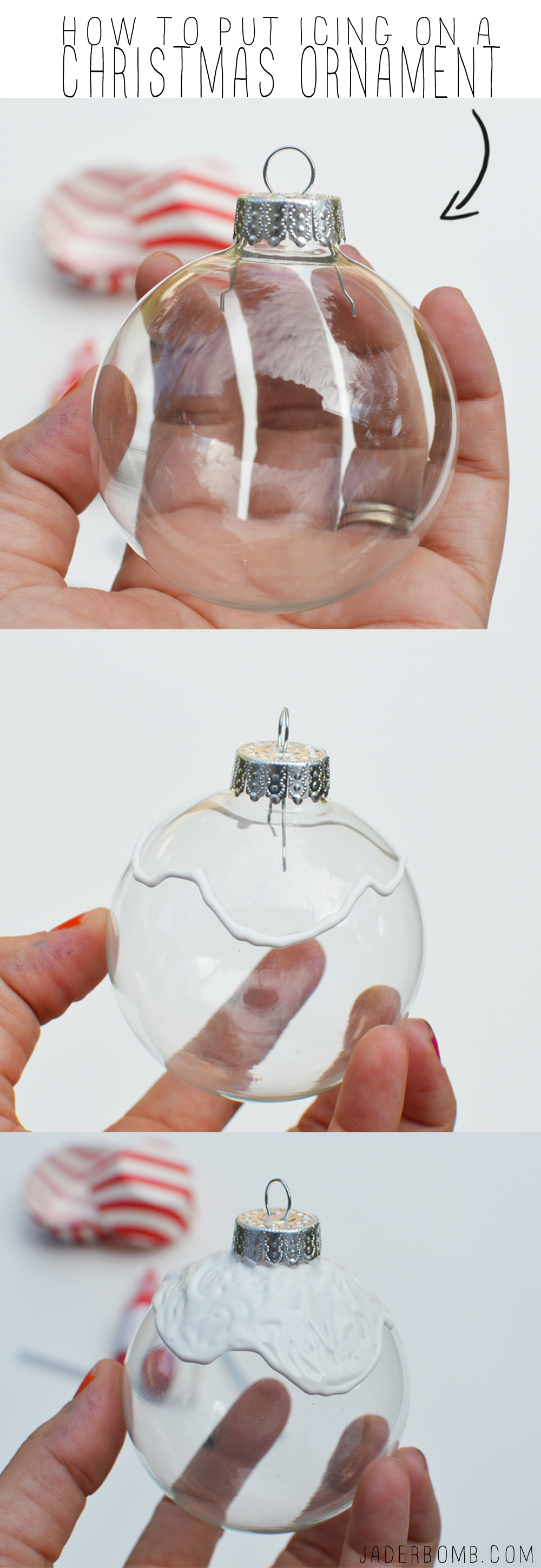 how to put icing on an ornament