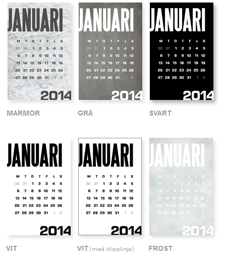 modern calendar freebie