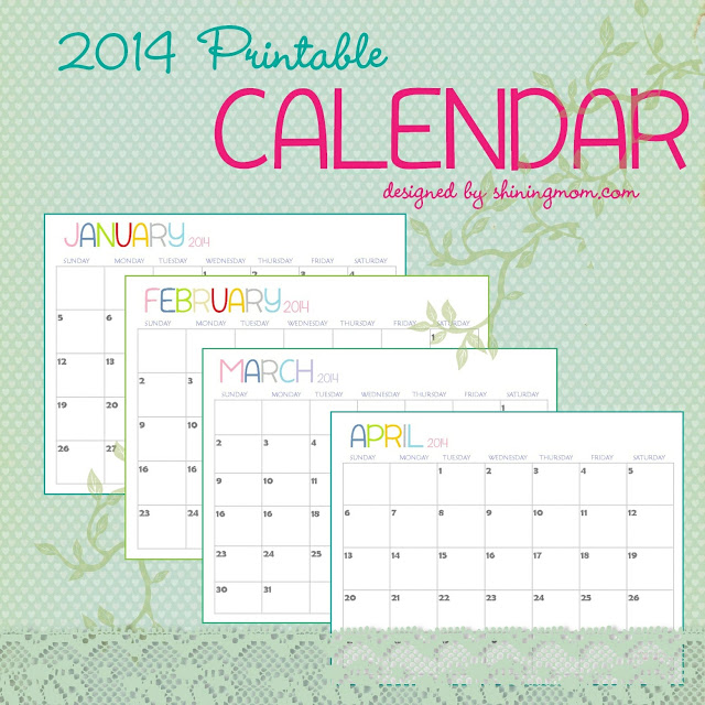 printable calendar 2014