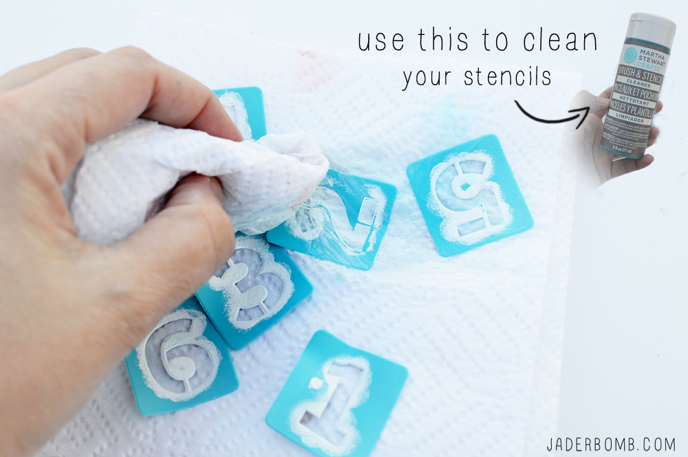 how to clean stencils