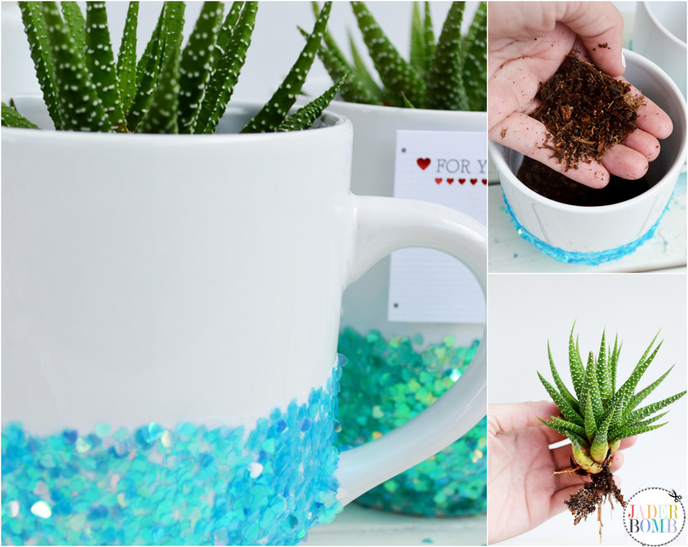 how to make a mug planter