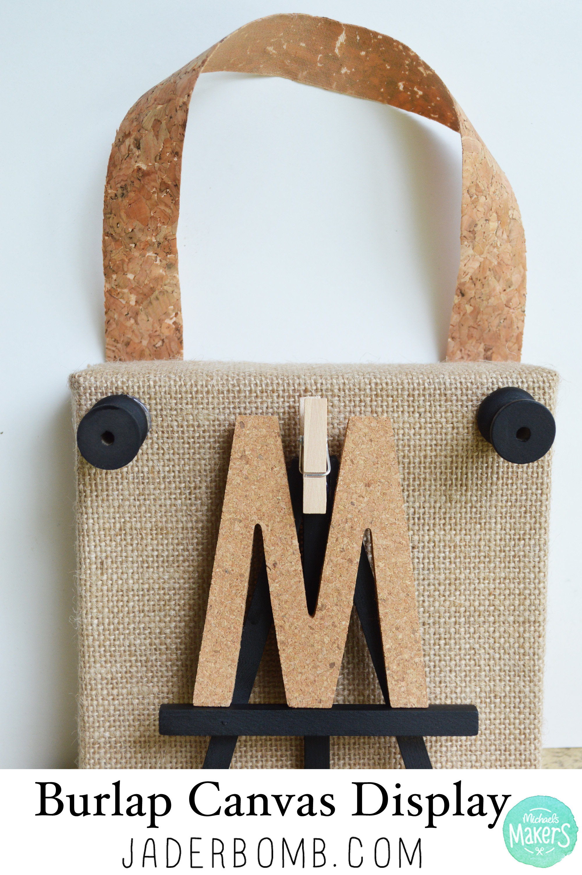 burlap canvas display