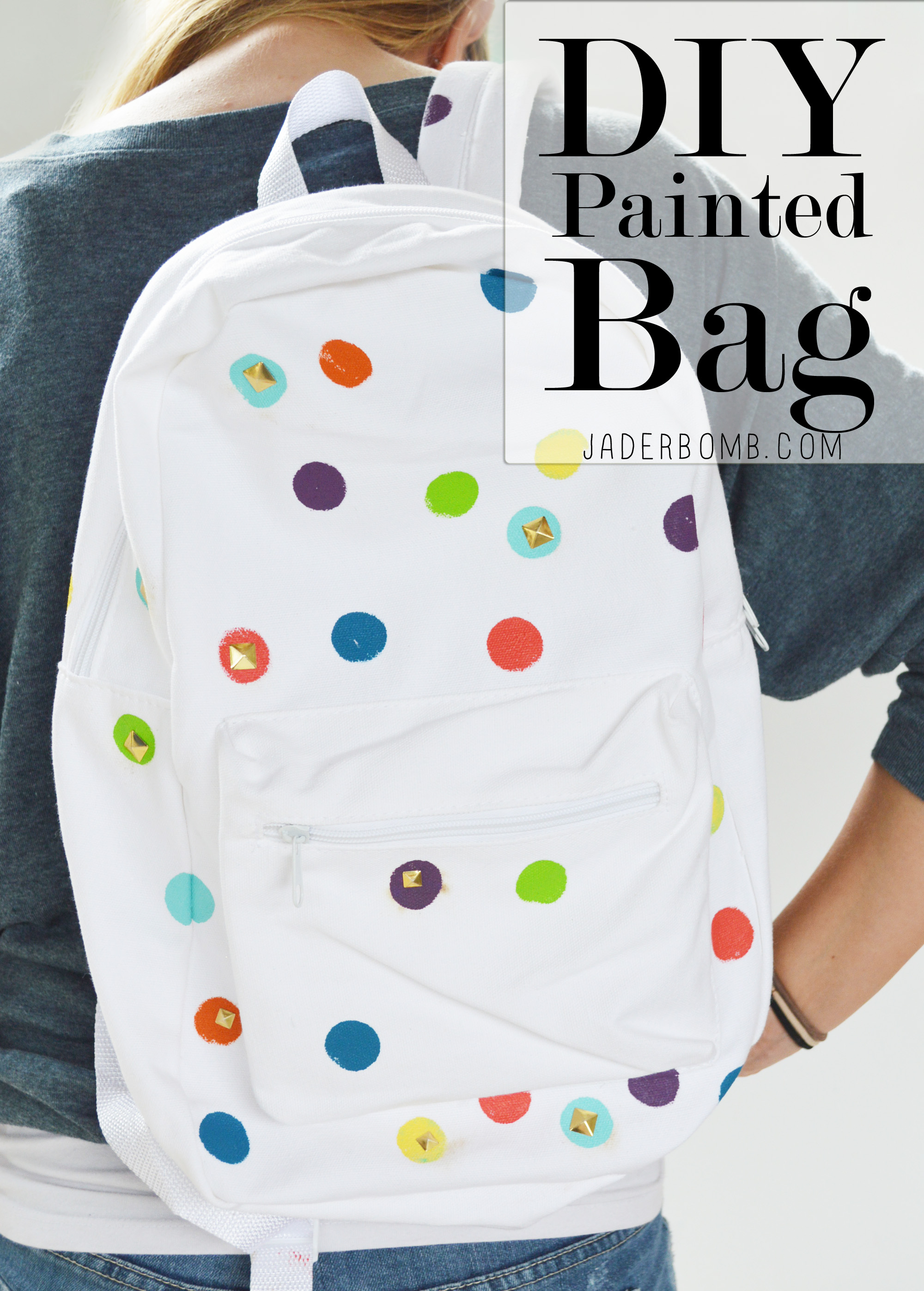 diy painted bag michaels back to school