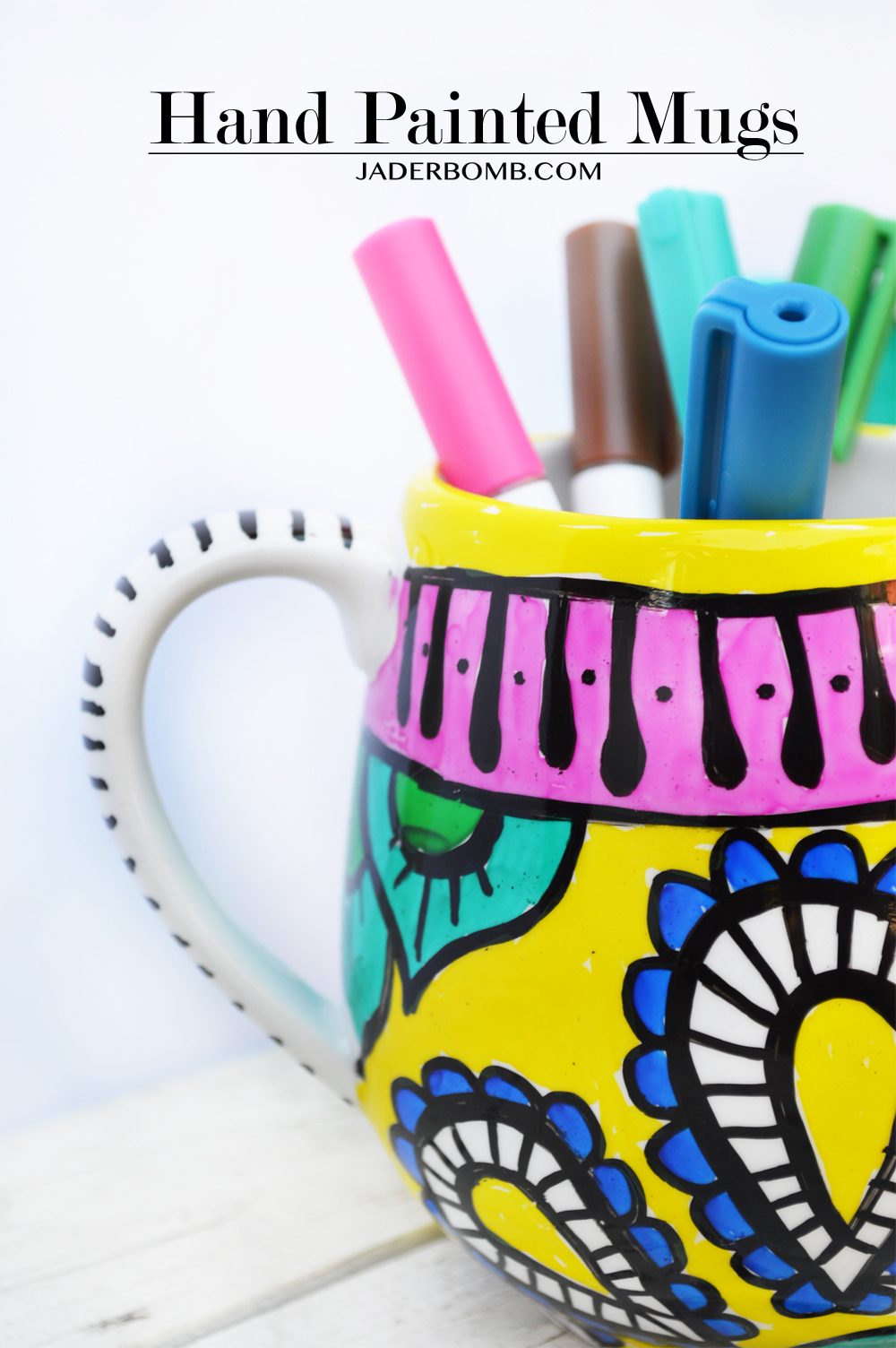 how to paint mugs