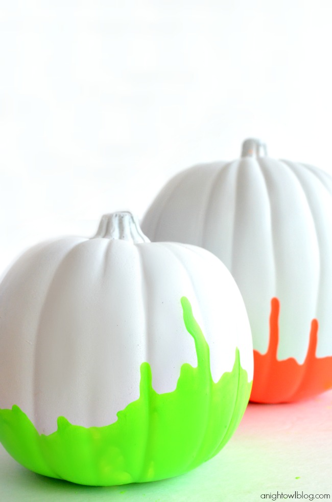 Neon-Paint-Dipped-Pumpkins-6