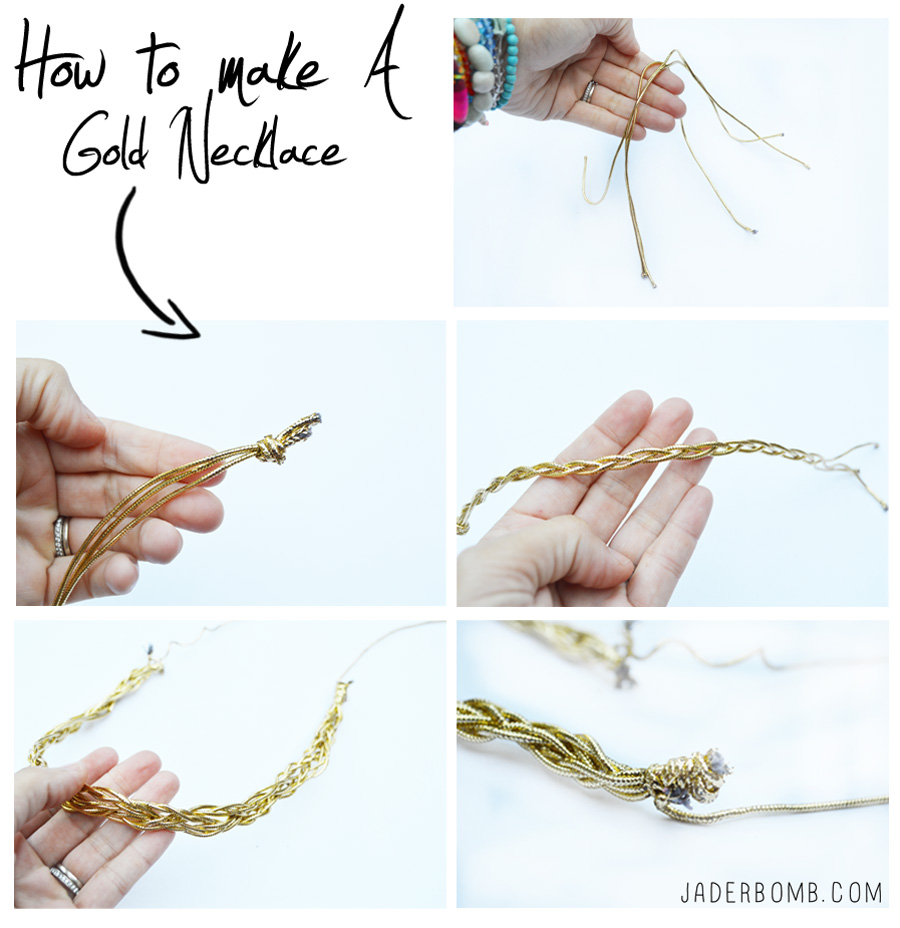 how to make a gold necklace