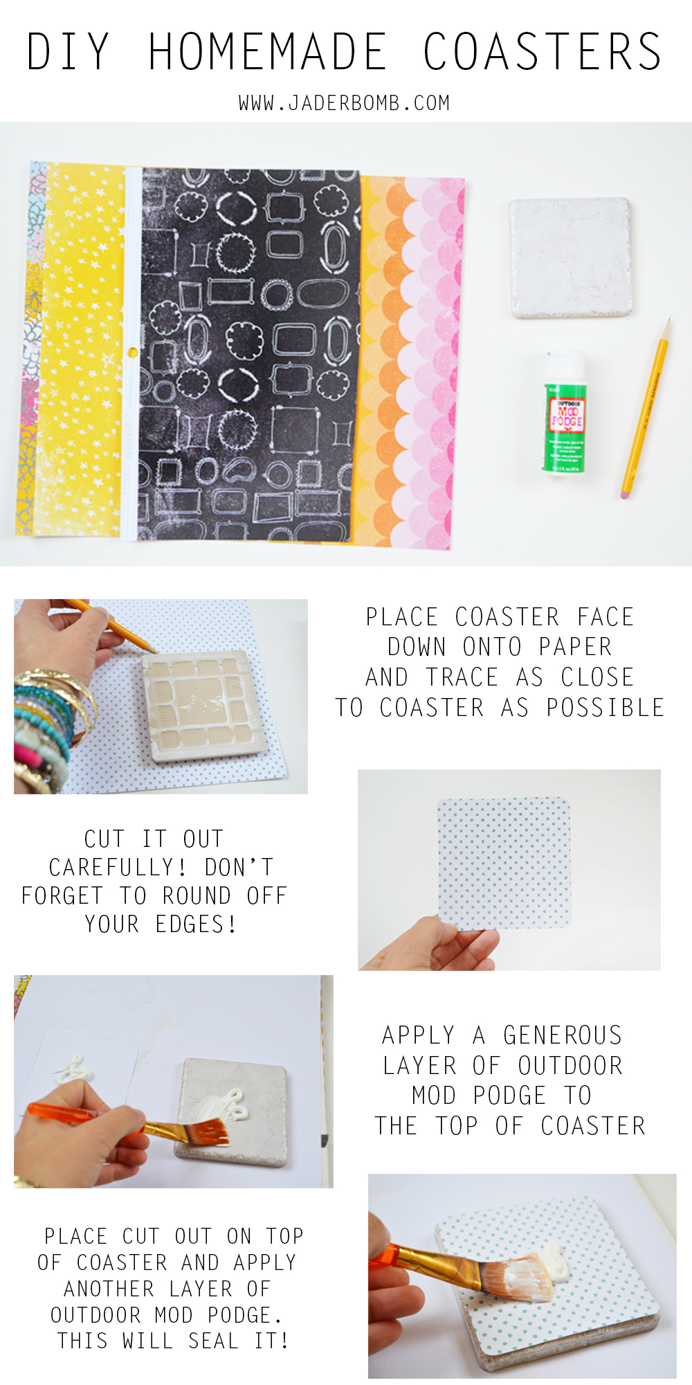 DIY HOMEMADE COASTERS