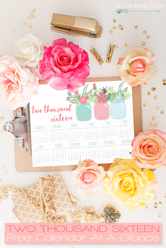 2016 free calendar printables