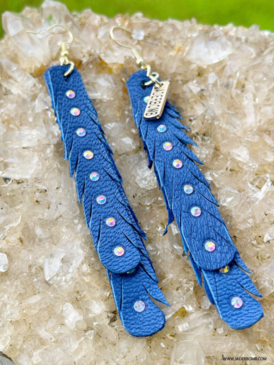 Ocean Eye Bohemian Leather Earrings