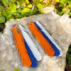 Florida Gator Inspired Football Bohemian Leather Earrings - Image 3