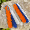 Florida Gator Inspired Football Bohemian Leather Earrings - Image 2